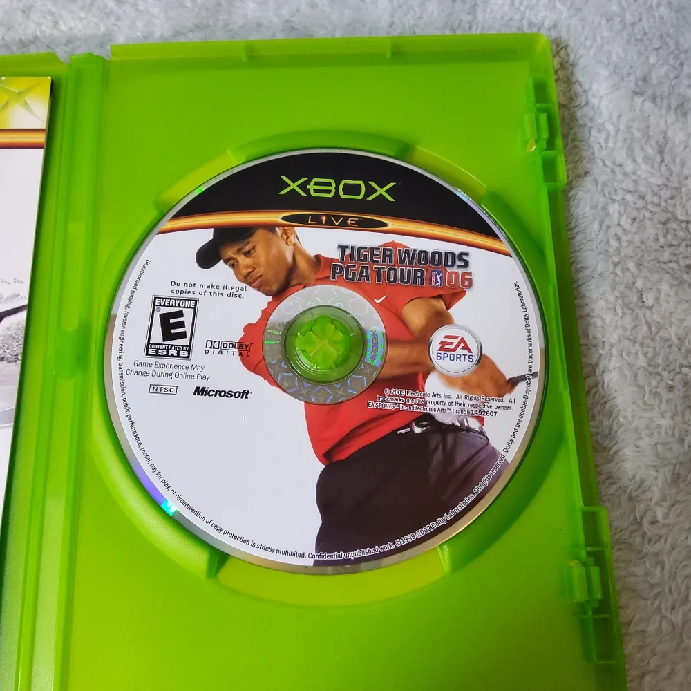 Tiger Woods PGA Tour 06 Microsoft Original Xbox, 2006 Complete In Box Golf